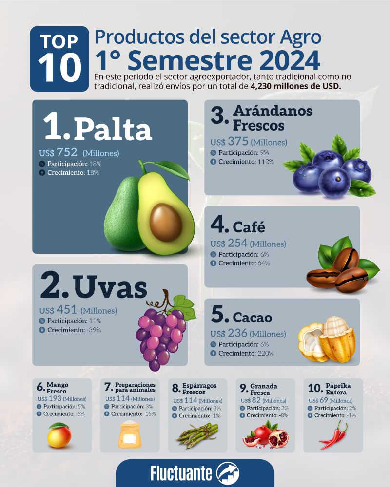 Agroexportaciones-primer-semestre-2024