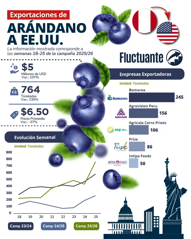 Exportaciones-de-Arándanos-a-EEUU
