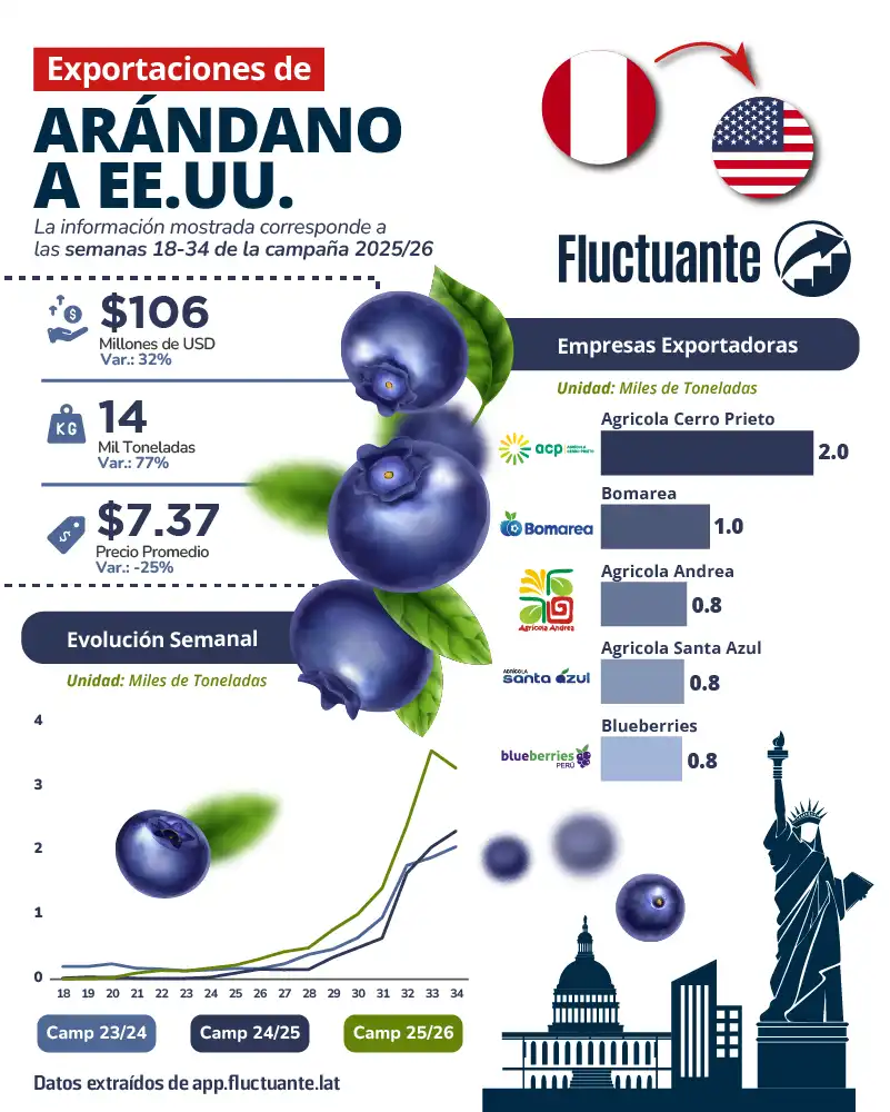 Exportaciones-de-Arándanos-a-EEUU